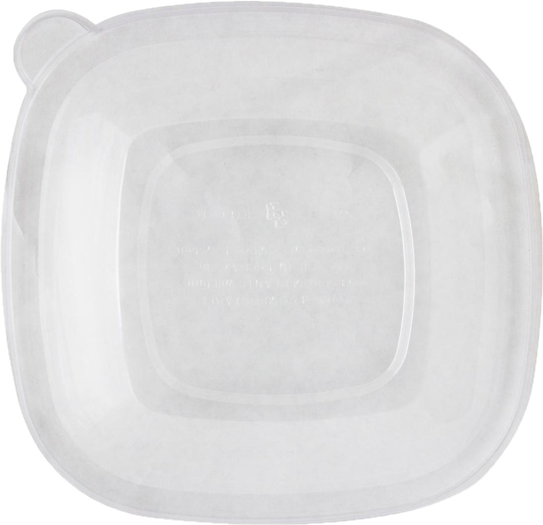 Lids, Flat, Plastic, Clear, Square,4 - 50 COUNT