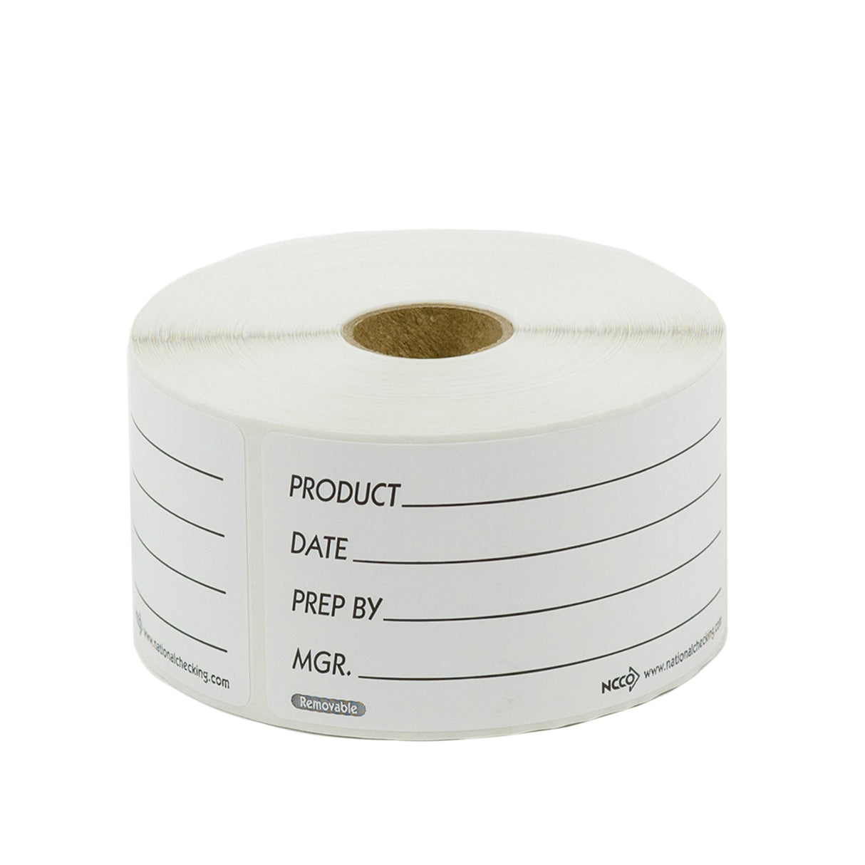 Labels, Product, 2 x 4 Inch, Removeable, White with Black Front, Rectangular,1 - 500 COUNT