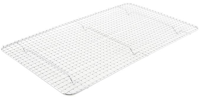 Grate, Pan, 10 x 18 Inch, Footed, Chrome Plated Metal,1 - 1 EACH