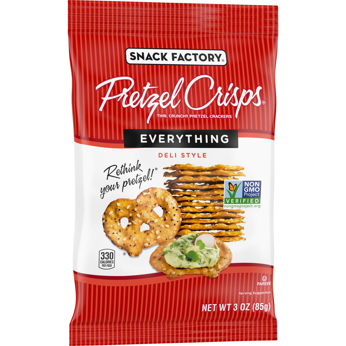 Pretzel Crisps, Everything,8 - 3 OUNCE