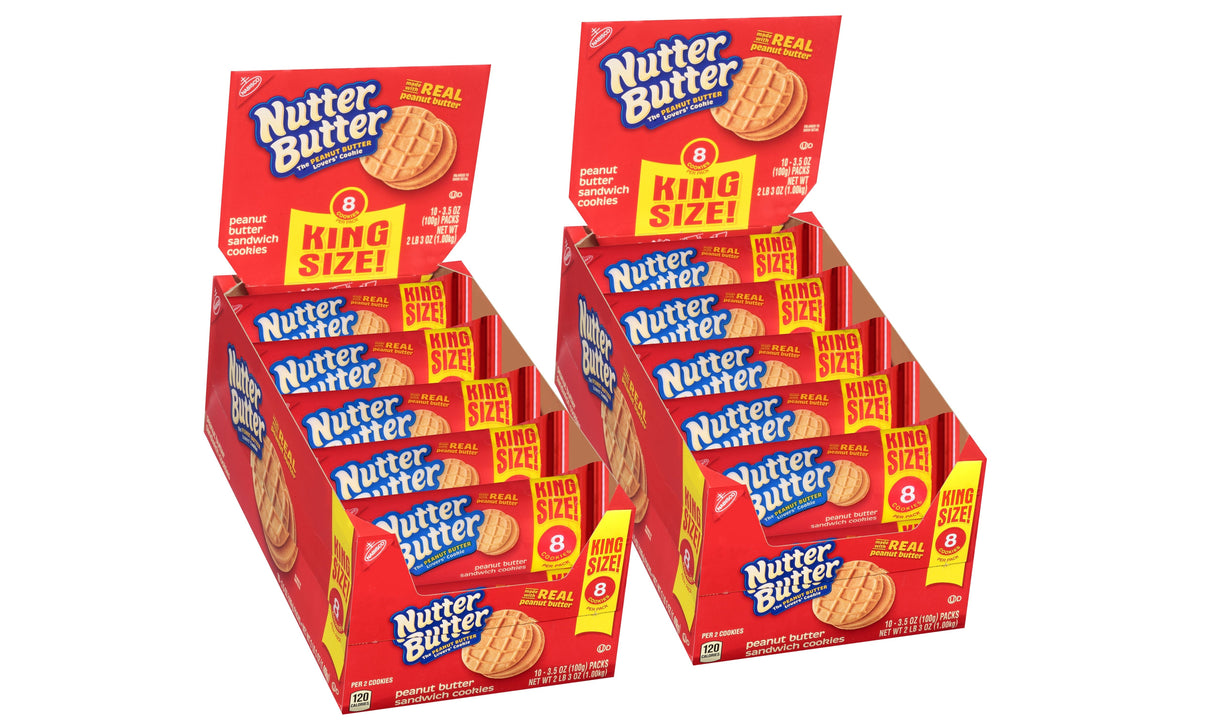 Cookies, Peanut Butter Sandwich, Shelf-Stable, 3.5 Ounce,2 - 10 COUNT