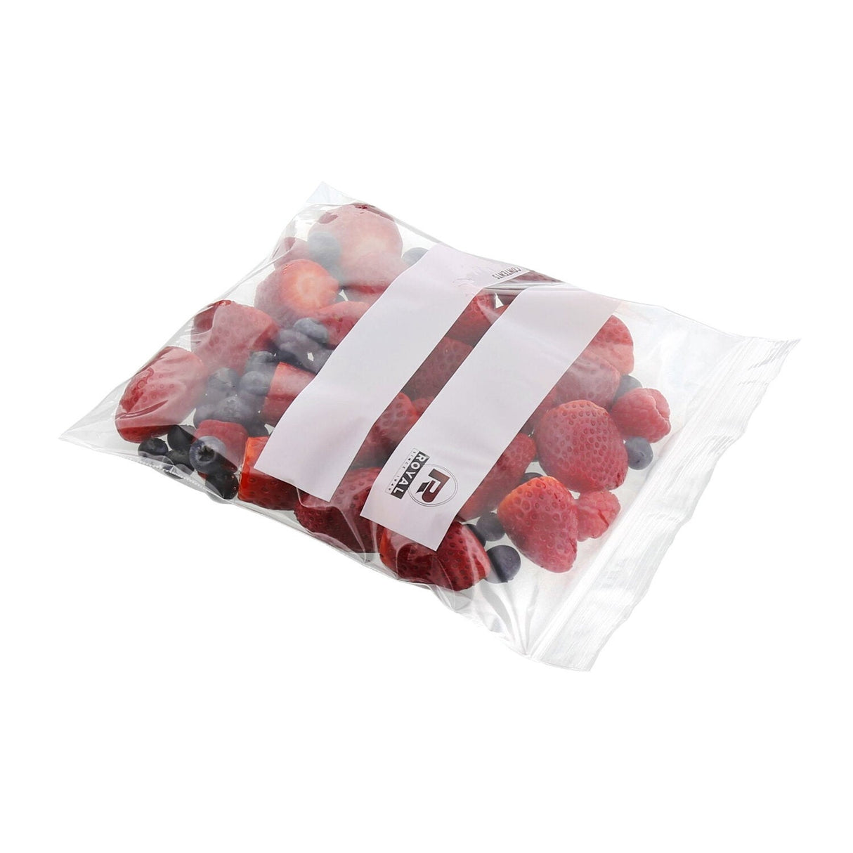 Bags, Reclosable, 1 Quart, Plastic, Clear, with Write-On Label, Double Zipper,500 - 1 EACH