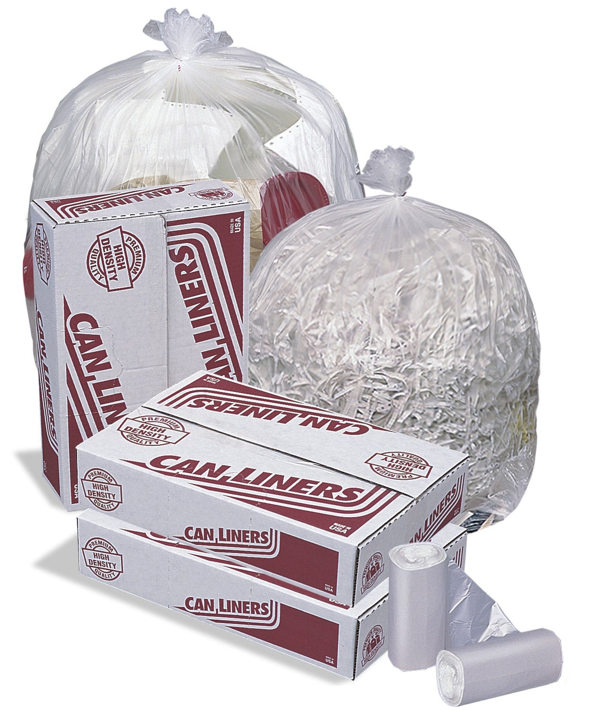 Can Liners, 40-45 Gallon, Natural, 16 Micron, 40 x 48 Inch,10 - 25 COUNT