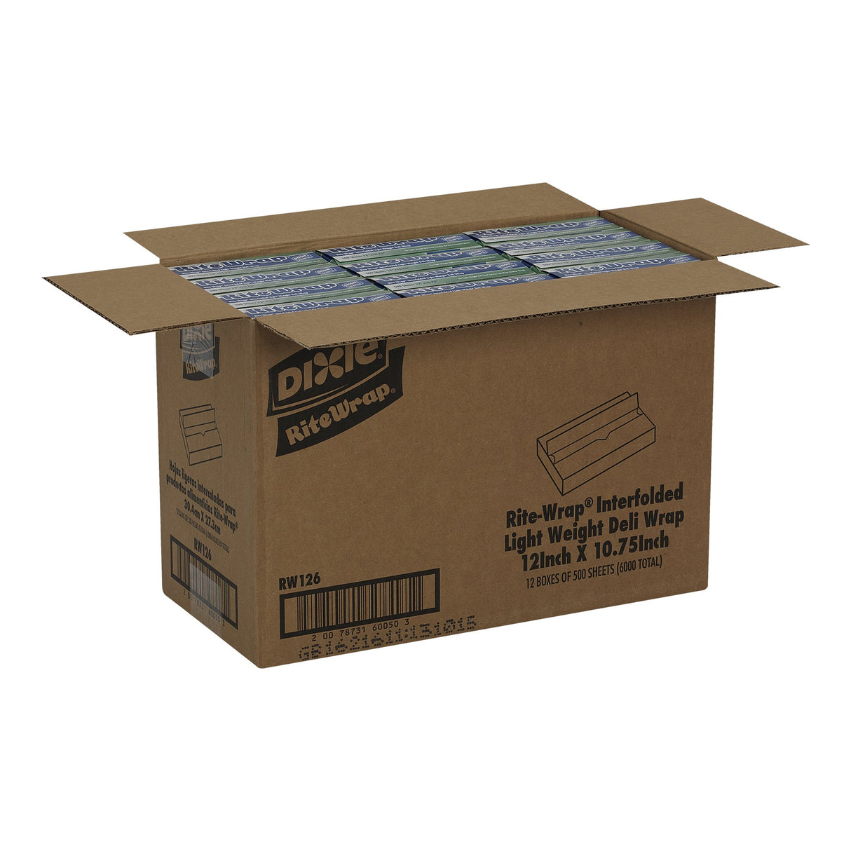 Wraps, Food, 12 x 10.75 Inch, Dry Wax, White, Light-Weight,12 - 500 COUNT