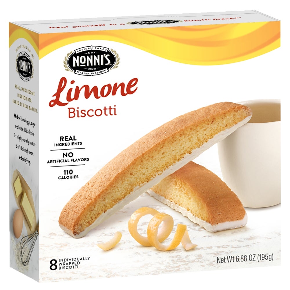 Biscotti, Limone, Individually-Wrapped, Shelf-Stable,6 - 6.88 OUNCE