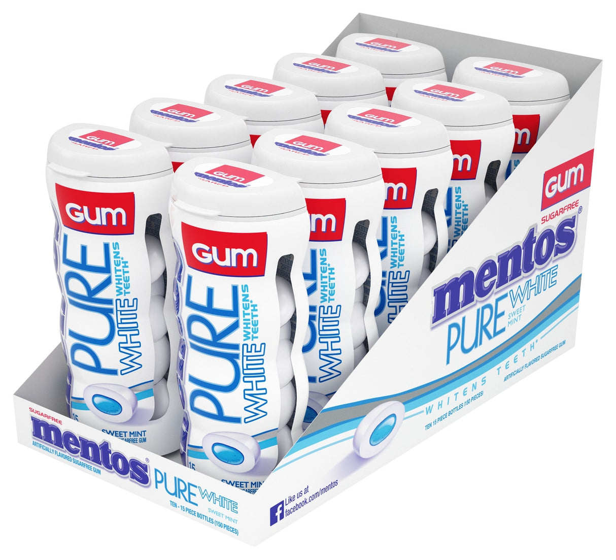 Gum, Sweet Mint, Pure Fresh, Sugar Free,120 - 15 COUNT