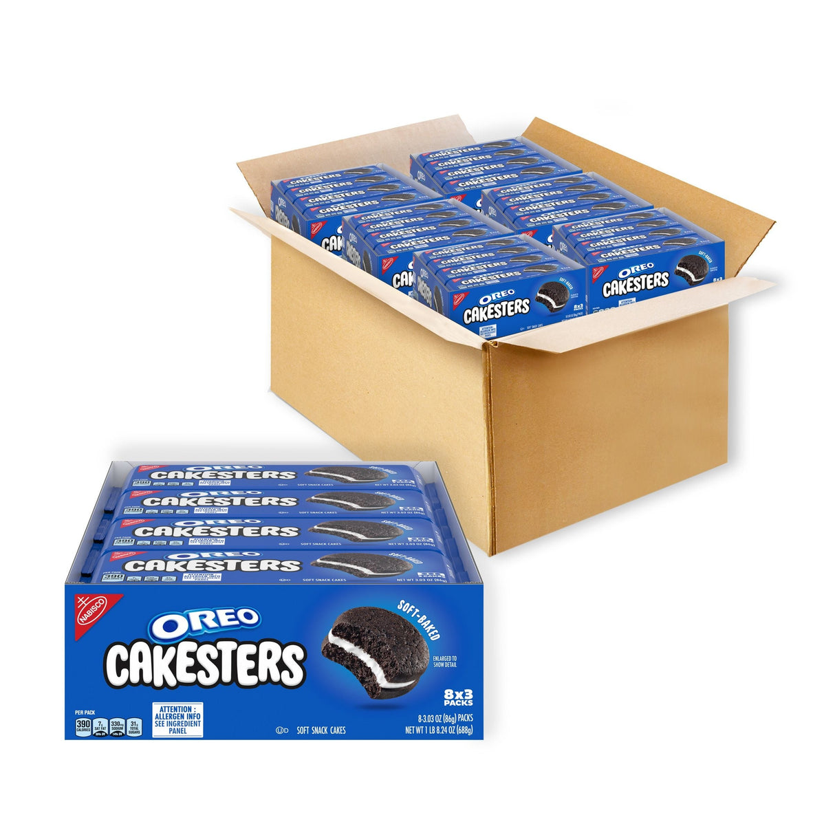 Cookies, Chocolate Sandwich, Single-Serve, Soft-Baked, Shelf-Stable, 3.03 Ounce,6 - 8 COUNT