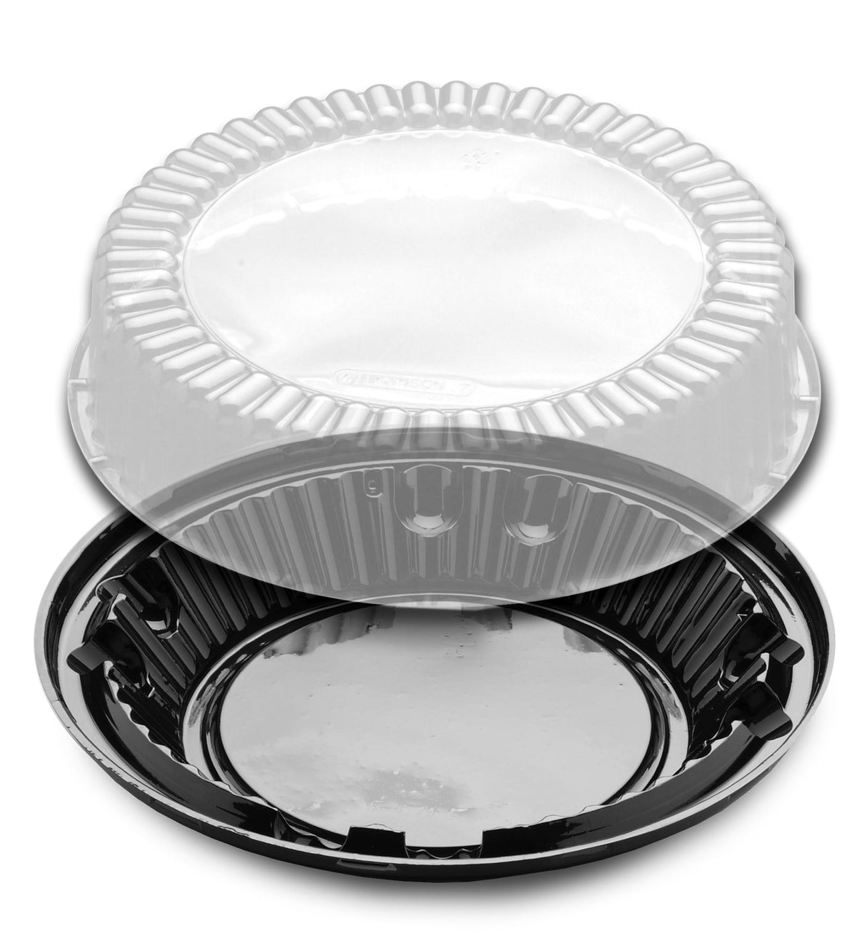 Containers, Pie, 10 Inch, Plastic, Black, with Clear High Dome lid,4 - 40 COUNT