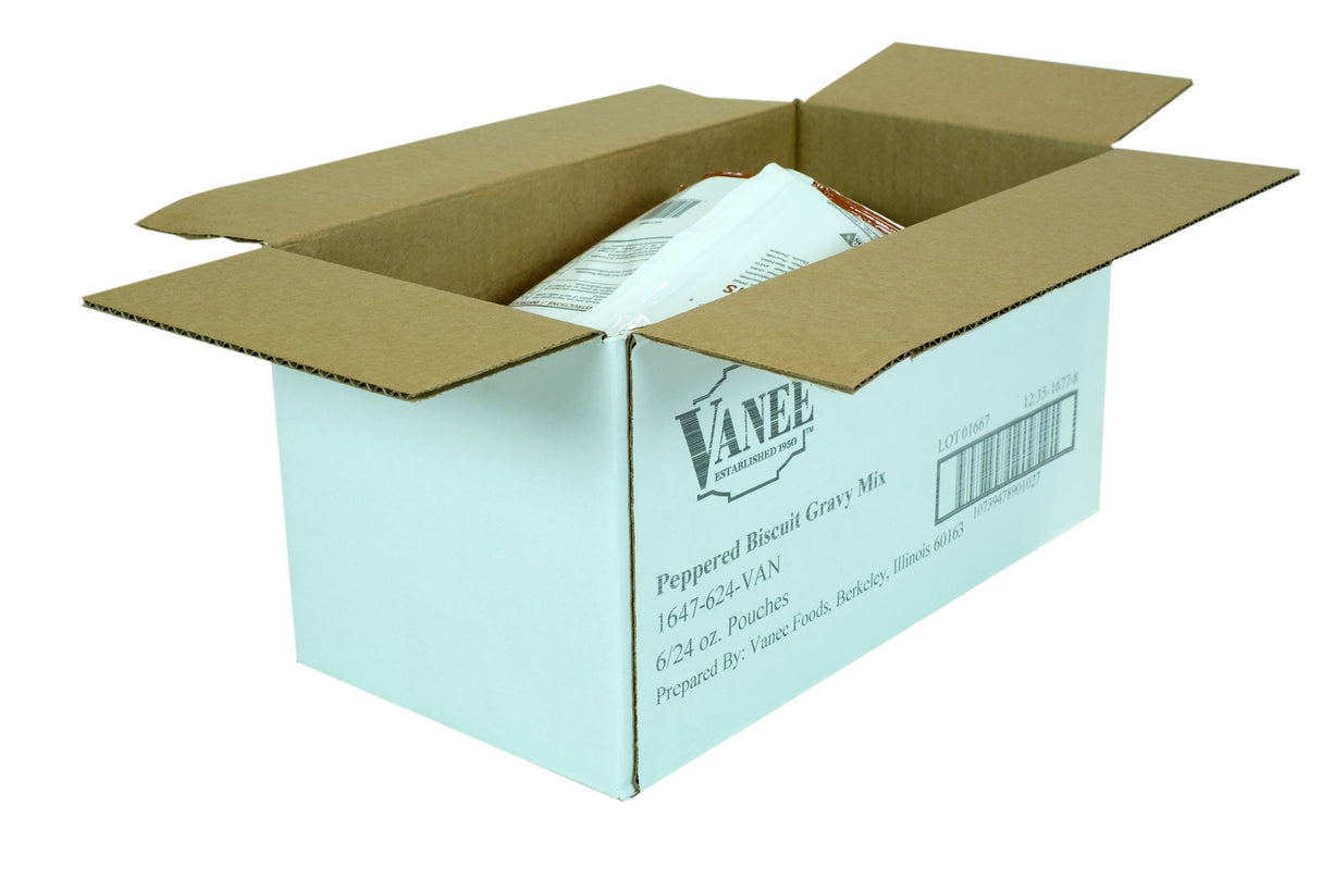 Mix, Gravy, Peppered Biscuit,6 - 24 OUNCE