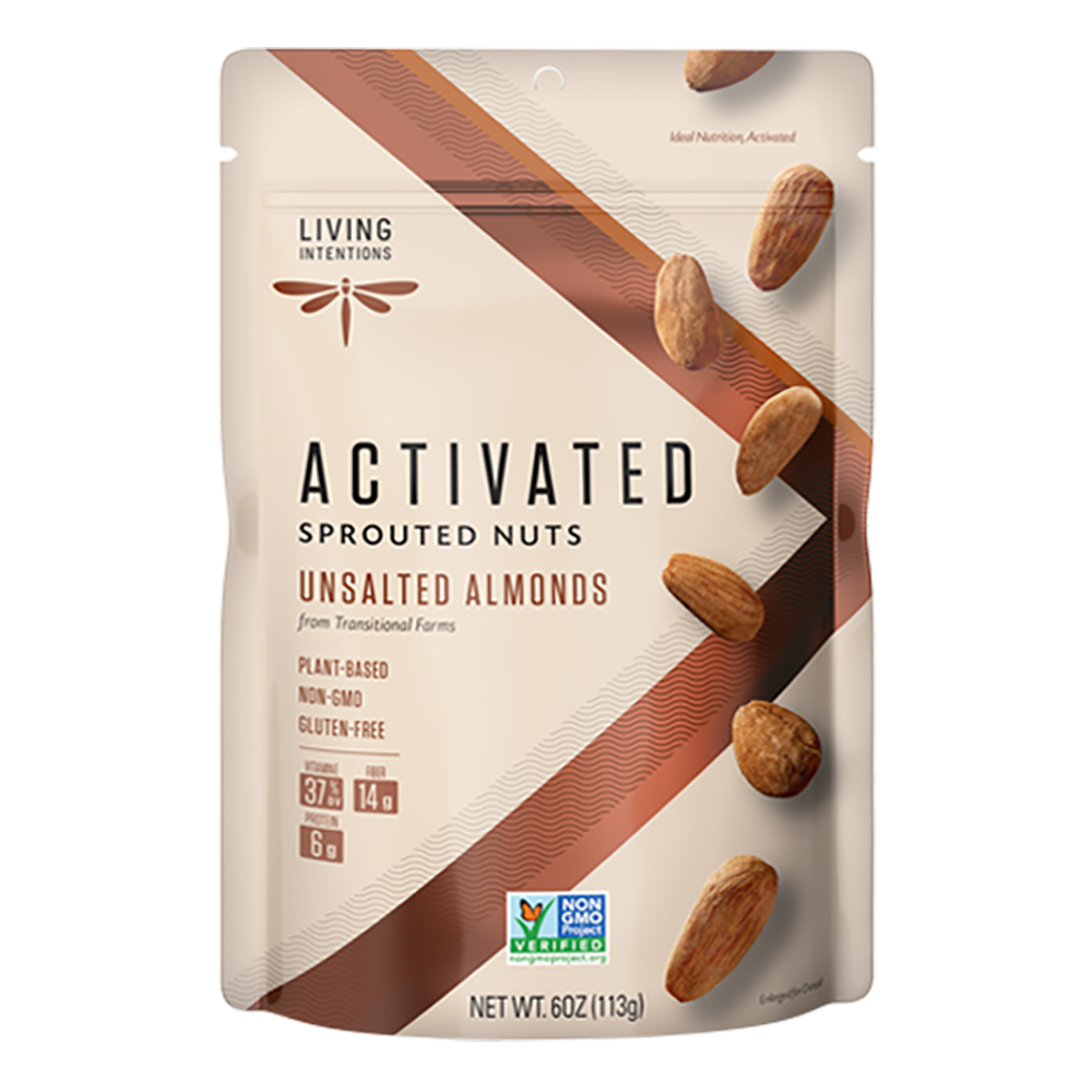 Almonds, Sprouted, Unsalted,6 - 6 OUNCE