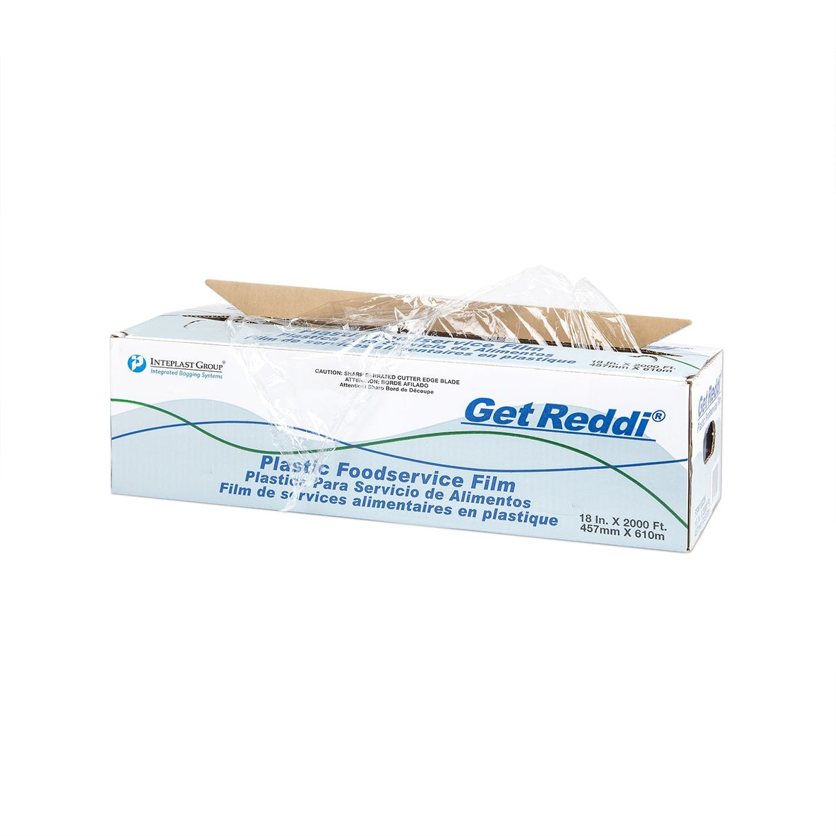 Film Rolls, 18 Inch, Clear, 2000 Foot, in Cutterbox,1 - 2000 FOOT