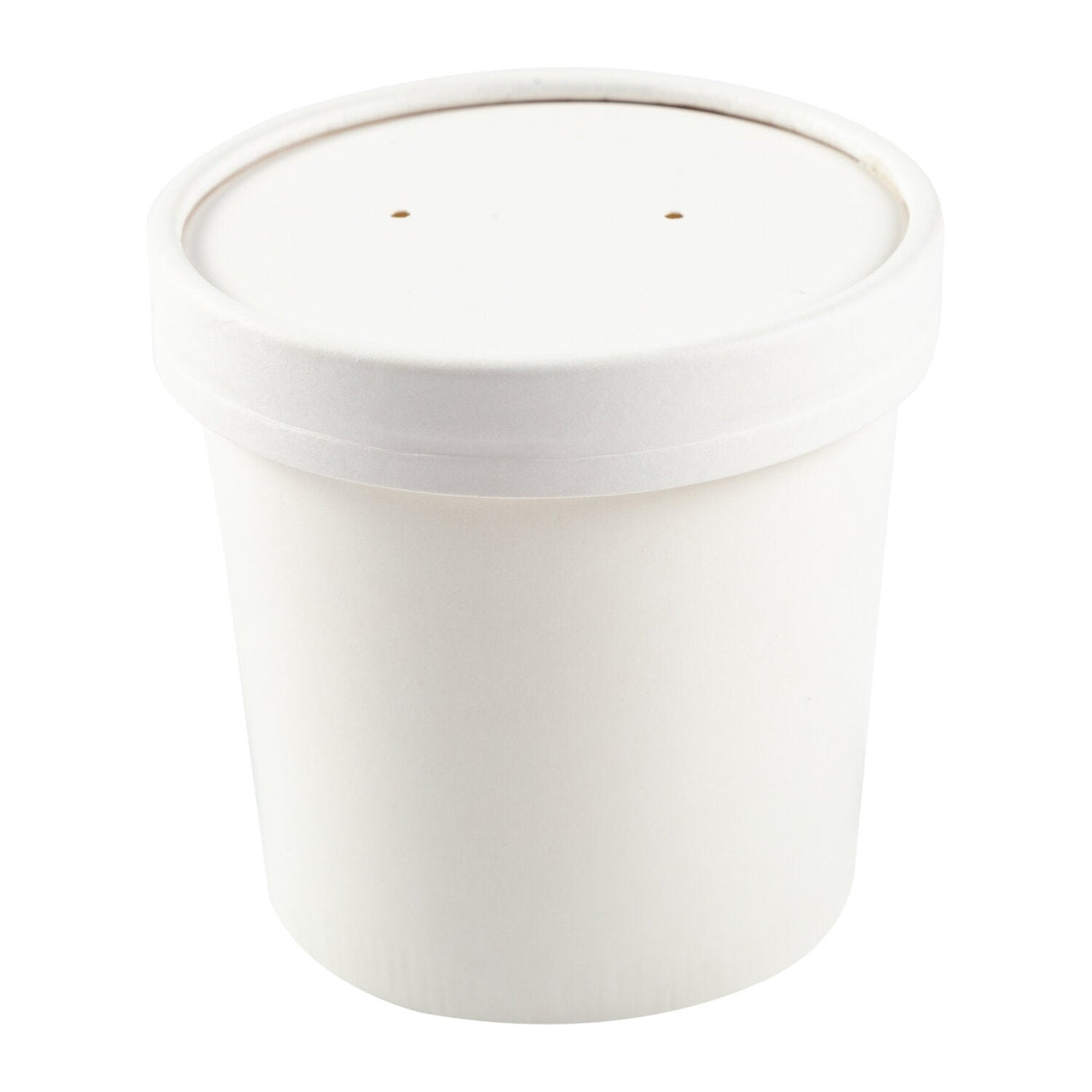 Containers, Food, 12 Ounce, Paper, White, with lid,250 - 1 EACH