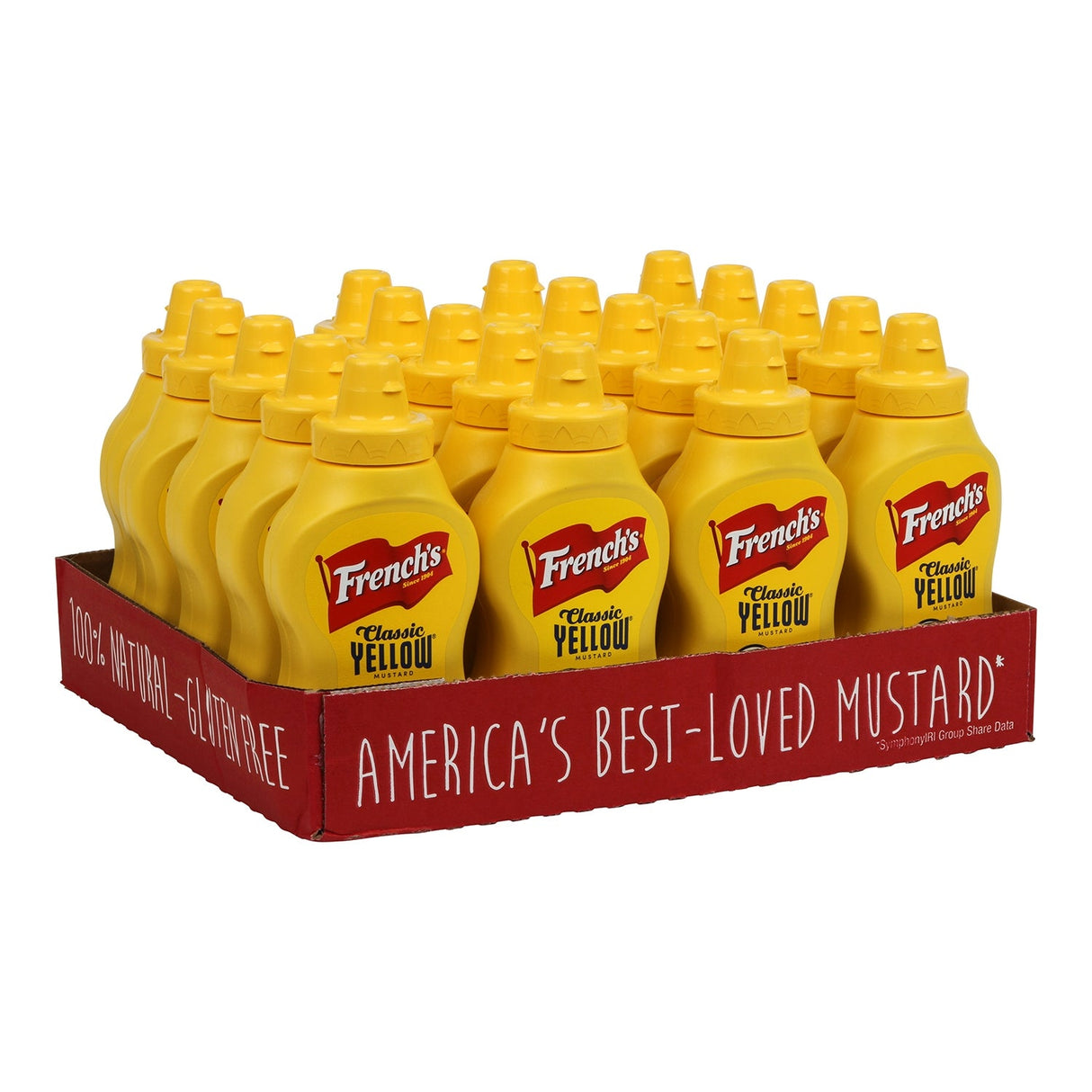 Mustard, Yellow, Squeeze Bottle,20 - 8 OUNCE
