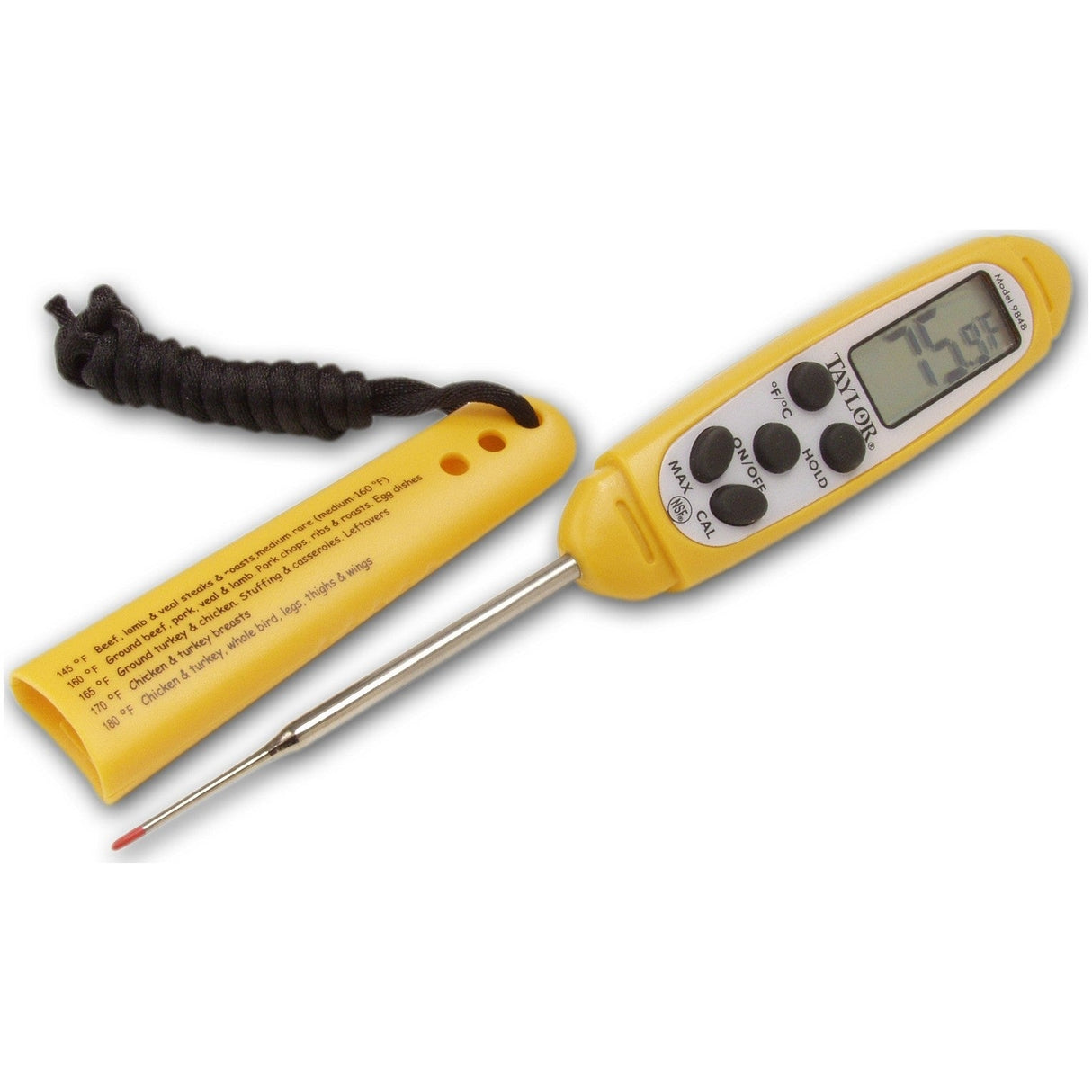 Thermometer, Foodservice, -40 to 450 Degrees Fahrenheit, Pocket, Digital,1 - 1 EACH