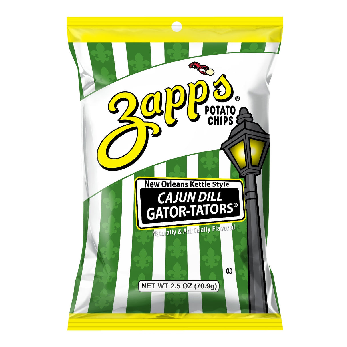 Chips, Potato, Kettle, Cajun Dill Gator, Single-Serve,10 - 2.5 OUNCE