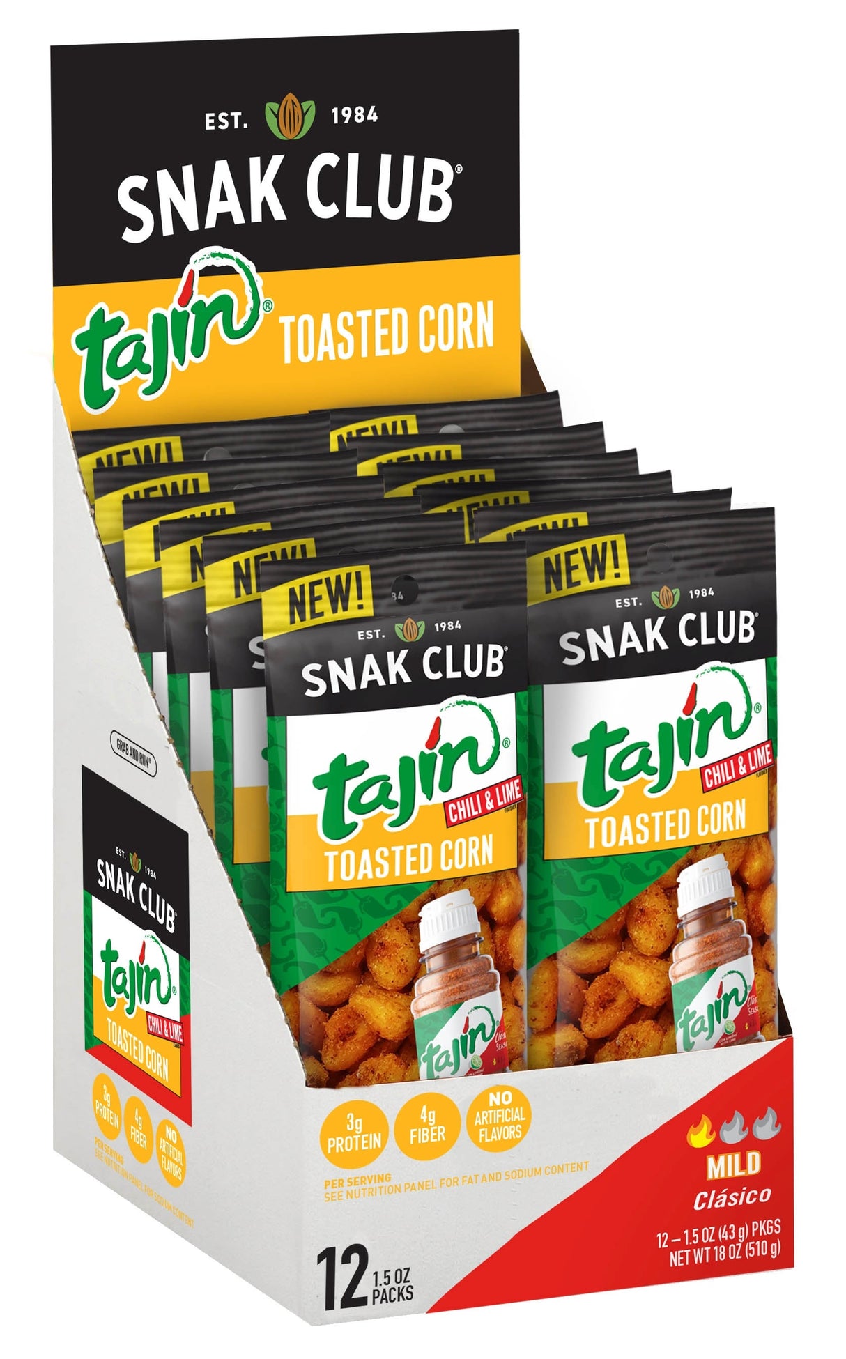 Corn Nuts, Tajin, Single-Serve, 1.5 Ounce,12 - 12 COUNT