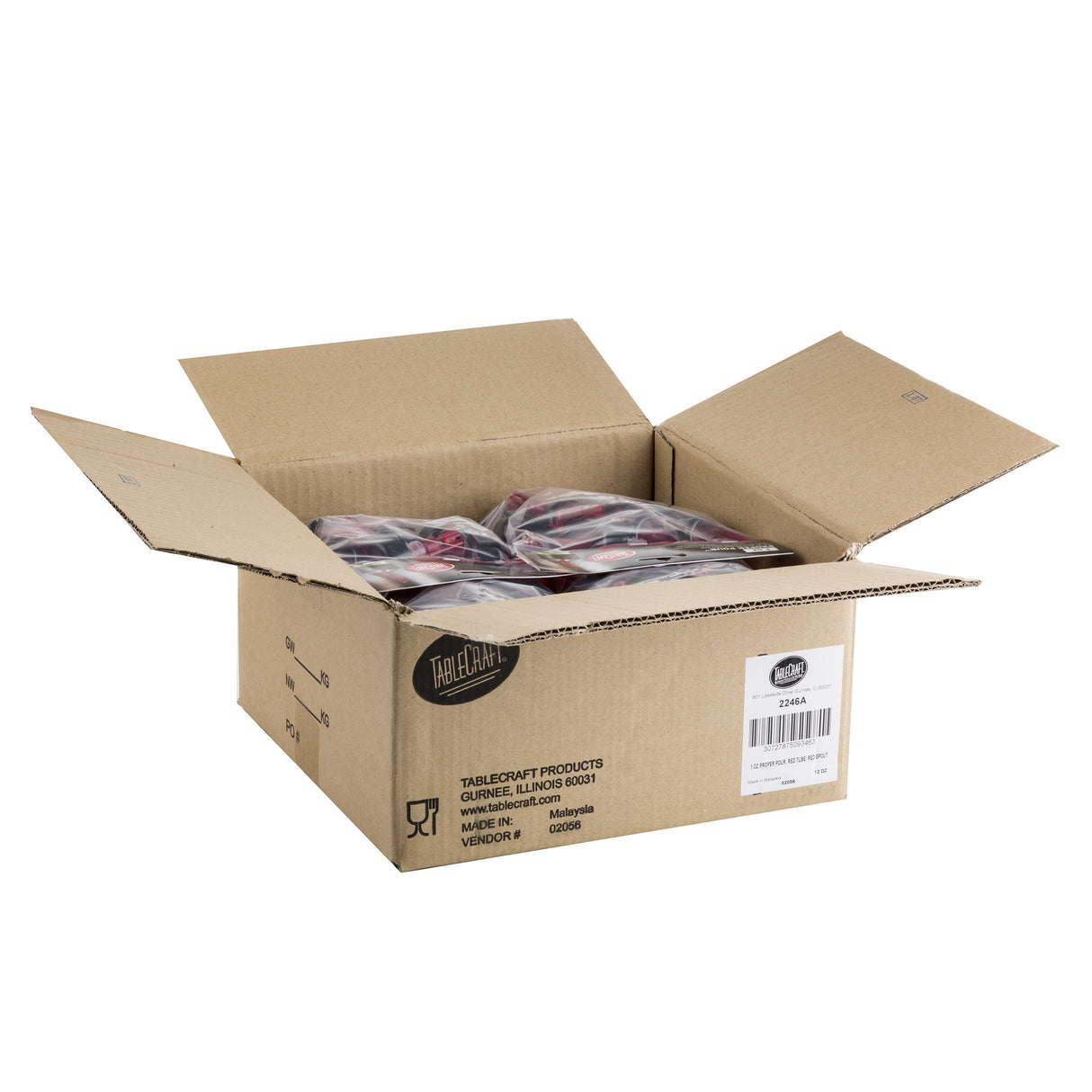 Pourers, 1 Ounce, Red,12 - 12 COUNT