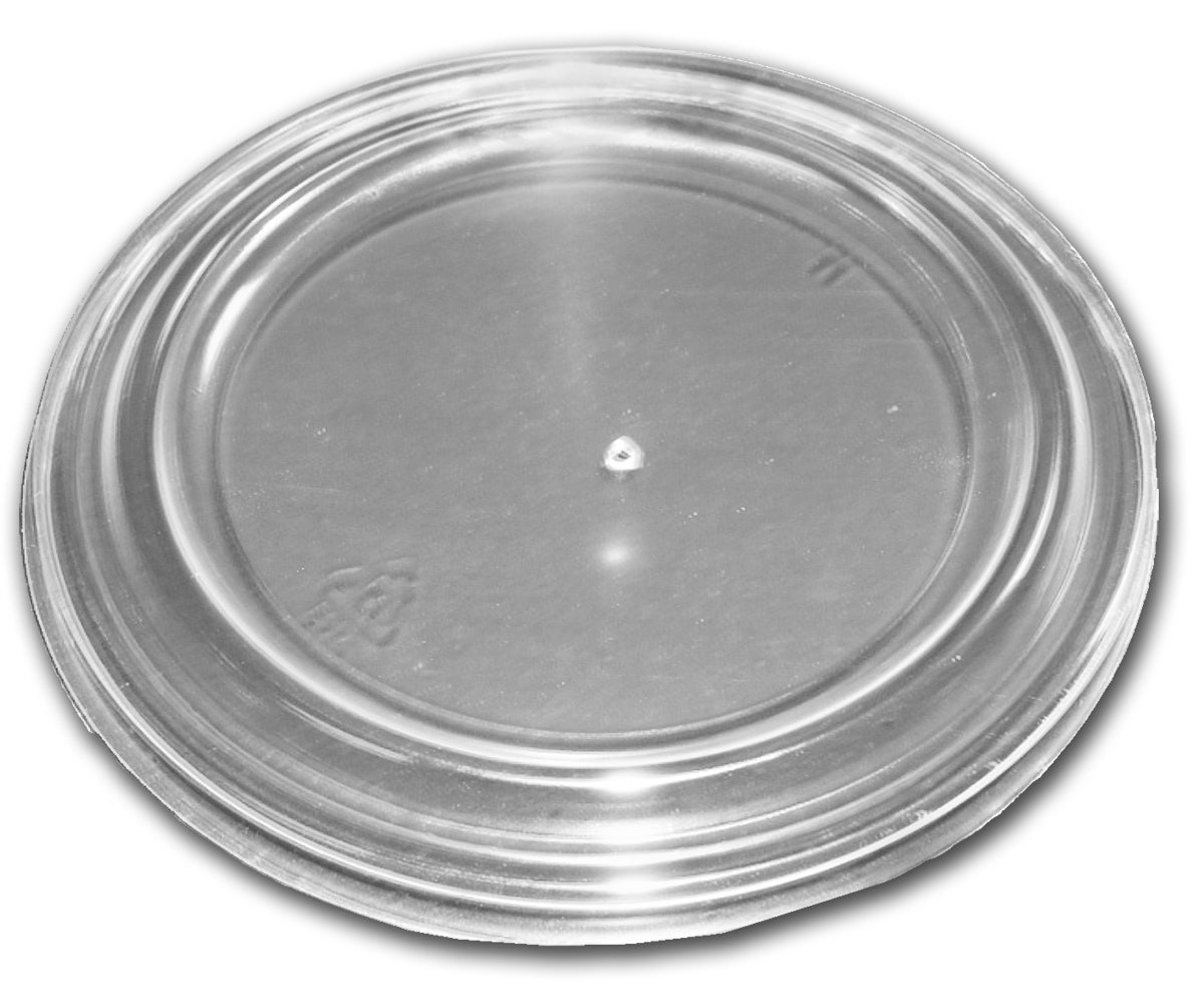 Lids, Flat, Plastic, Clear, Vented, Stackable,20 - 50 COUNT
