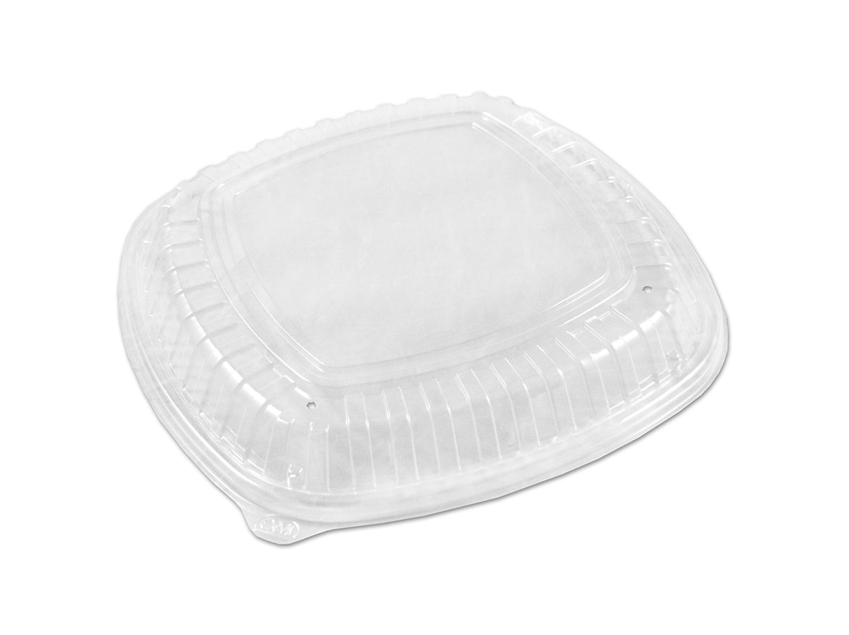 Lids, Low Dome, 12 Inch, Plastic, Clear, Vented,2 - 25 COUNT