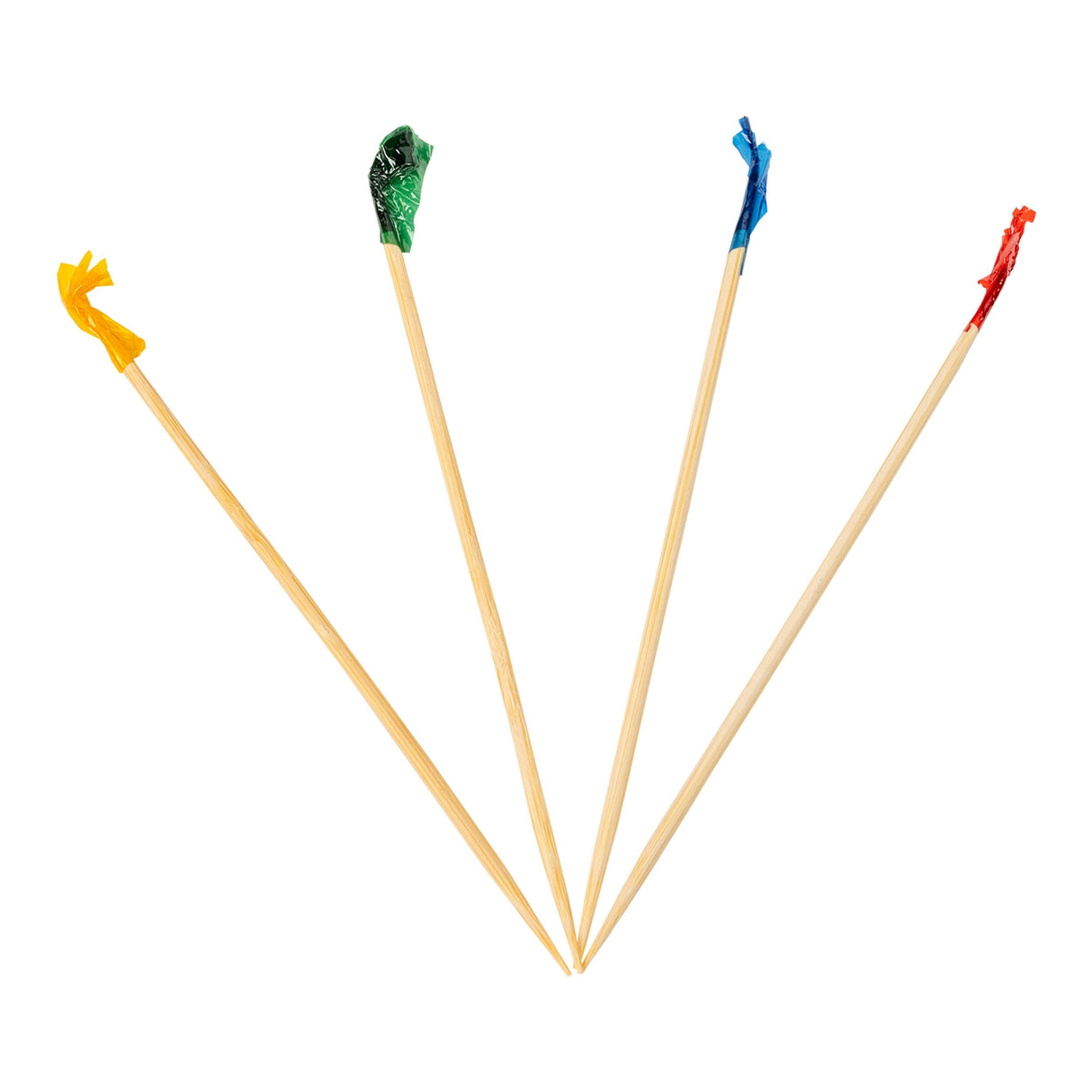 Picks, Club Frill, Bamboo, Assorted Colors,10 - 1000 COUNT