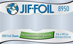 Foil Sheets, 9 x 10.75 Inch, Interfolded,6 - 500 COUNT