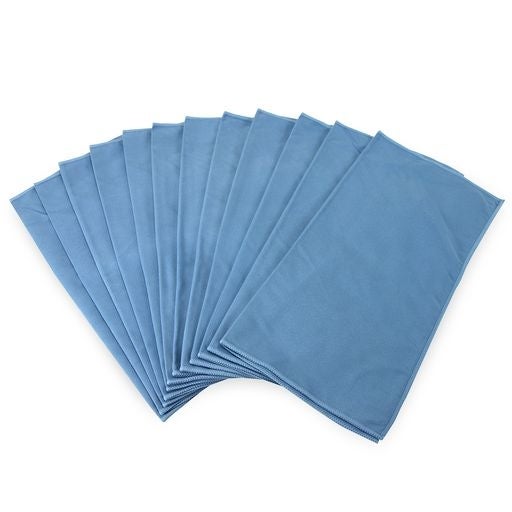 Cloths, Suede Microfiber, Blue,1 - 12 COUNT