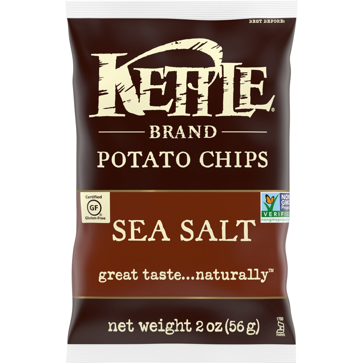 Chips, Potato, Kettle, Sea Salt,24 - 2 OUNCE