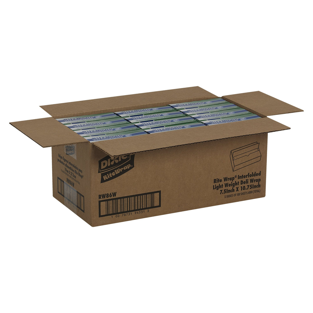 Wraps, Deli, 10.75 x 7.75 Inch, White, Light Weight,12 - 500 COUNT