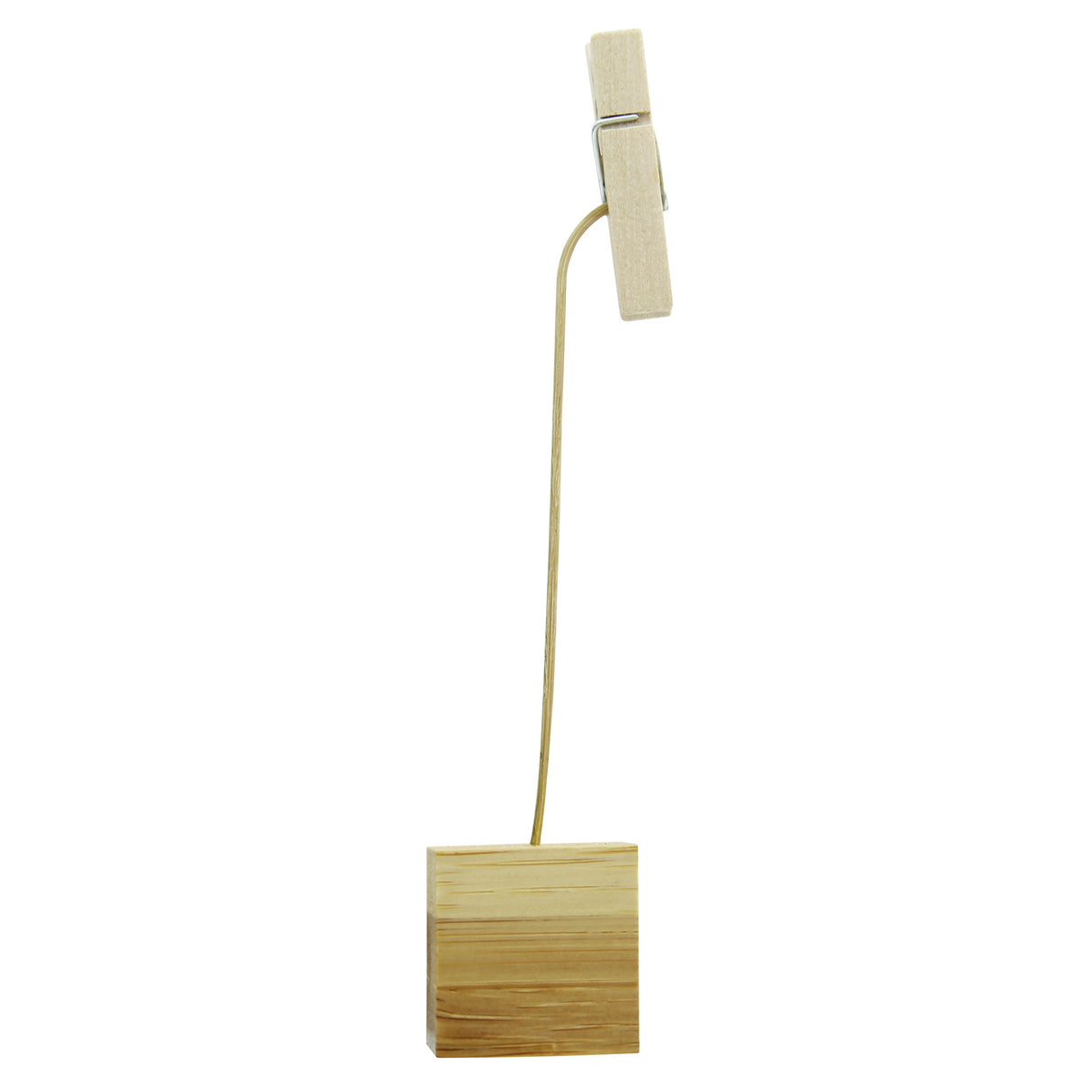 Holders, Nak, 0.9 x 0.9 Inch, Bamboo, Natural, with 5.1 Inch Sign Clip,12 - 12 COUNT
