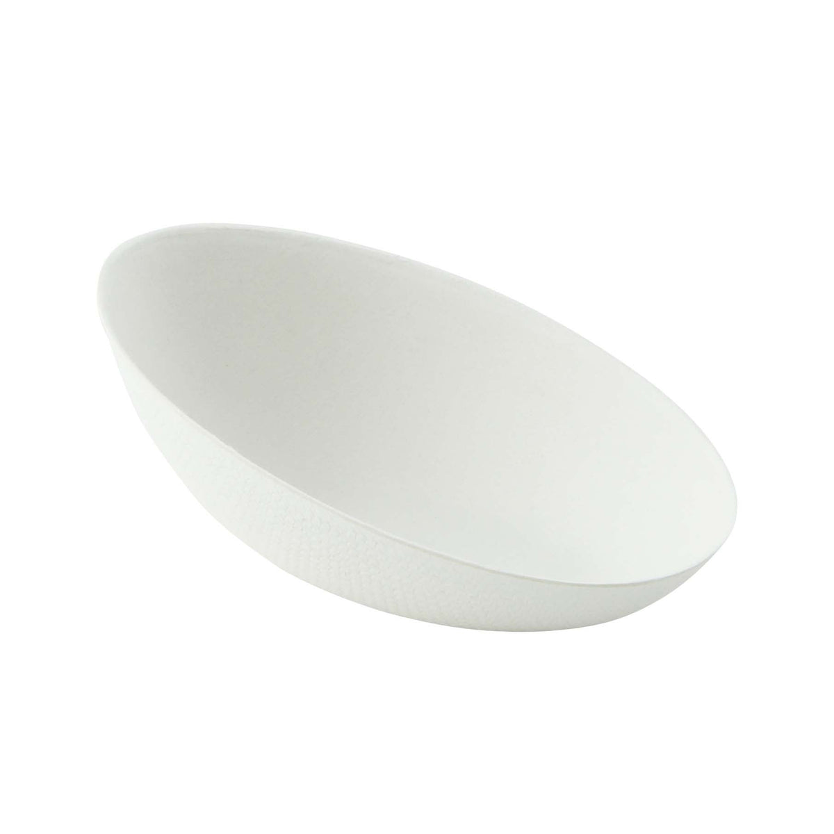 Dishes, 1 Ounce, Sugarcane, White, Egg shape, Biodegradeable, 1 Ounce,10 - 30 COUNT