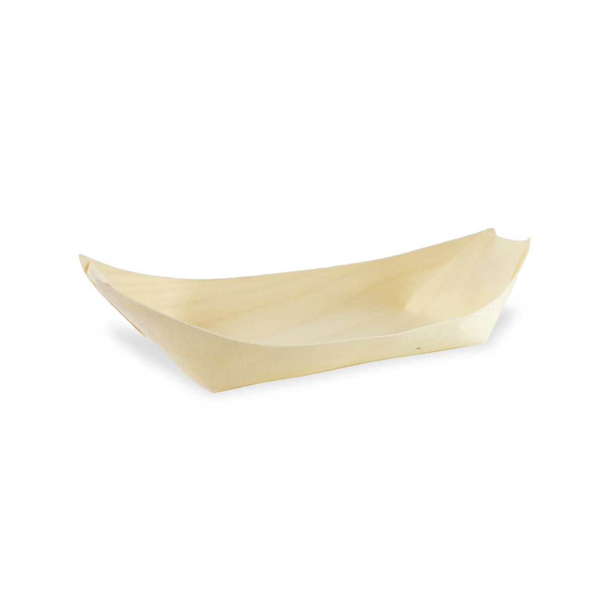 Bowls, 8 Inch, Wood, Natural, Boat Shaped, 8 Linear Inch,10 - 50 COUNT