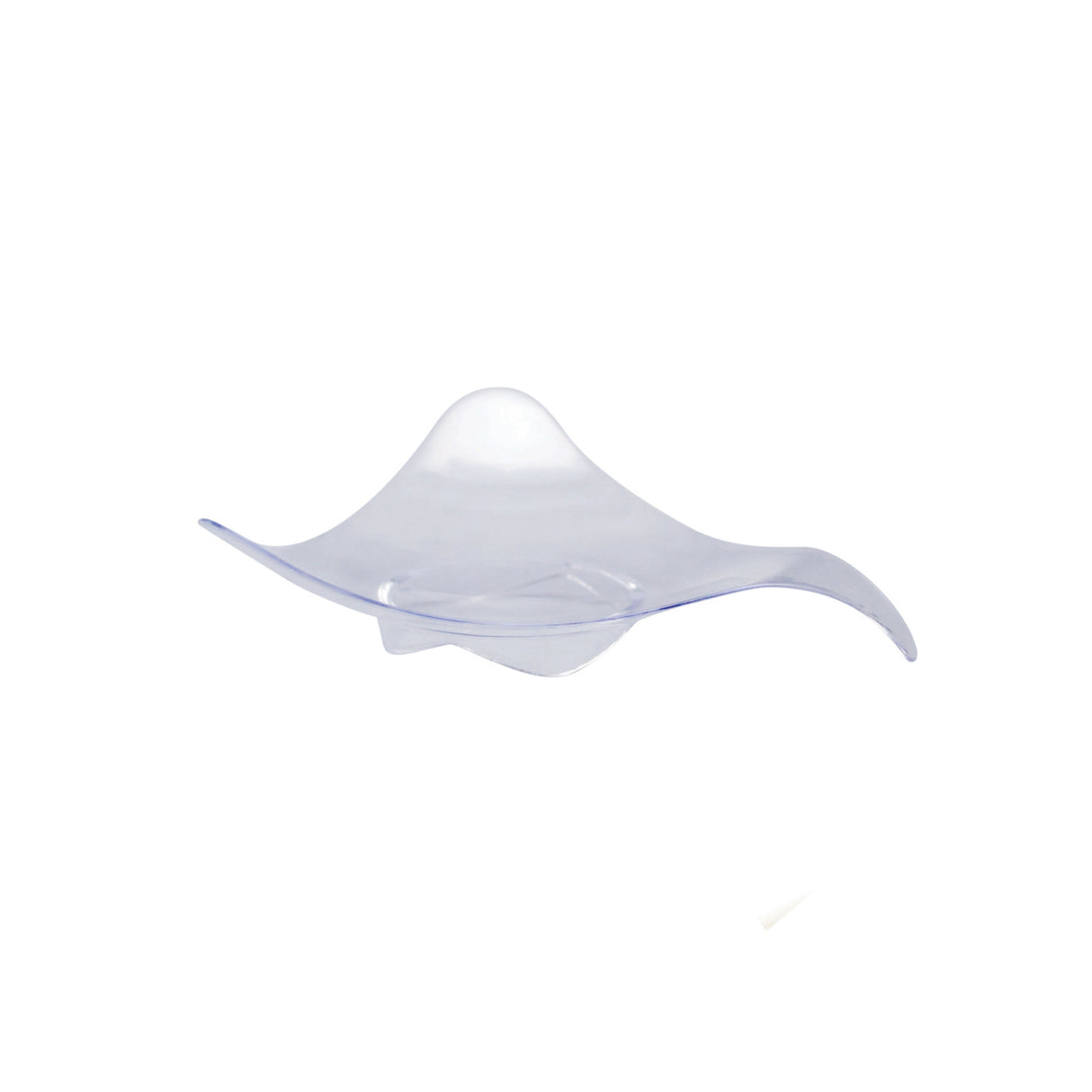 Dishes, Mini, 3 x 3 x 0.5 Inch, Plastic, Clear, Triangular, Recyclable,30 - 20 COUNT