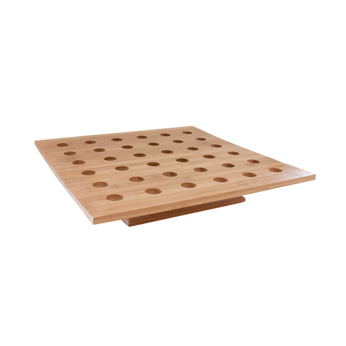 Tray, Cone, 15.7 x 15.7 x 3 Inch, Natural, Bamboo, 36 Holes,1 - 1 EACH