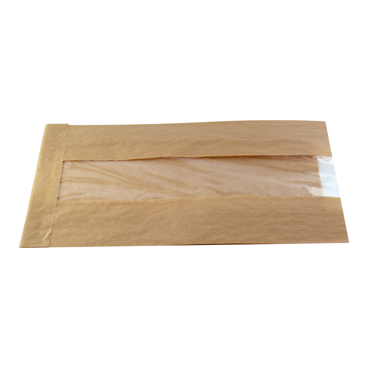 Bags, 8.7 x 4.7 x 2 Inch, Brown, Kraft, with Window,1 - 1000 COUNT