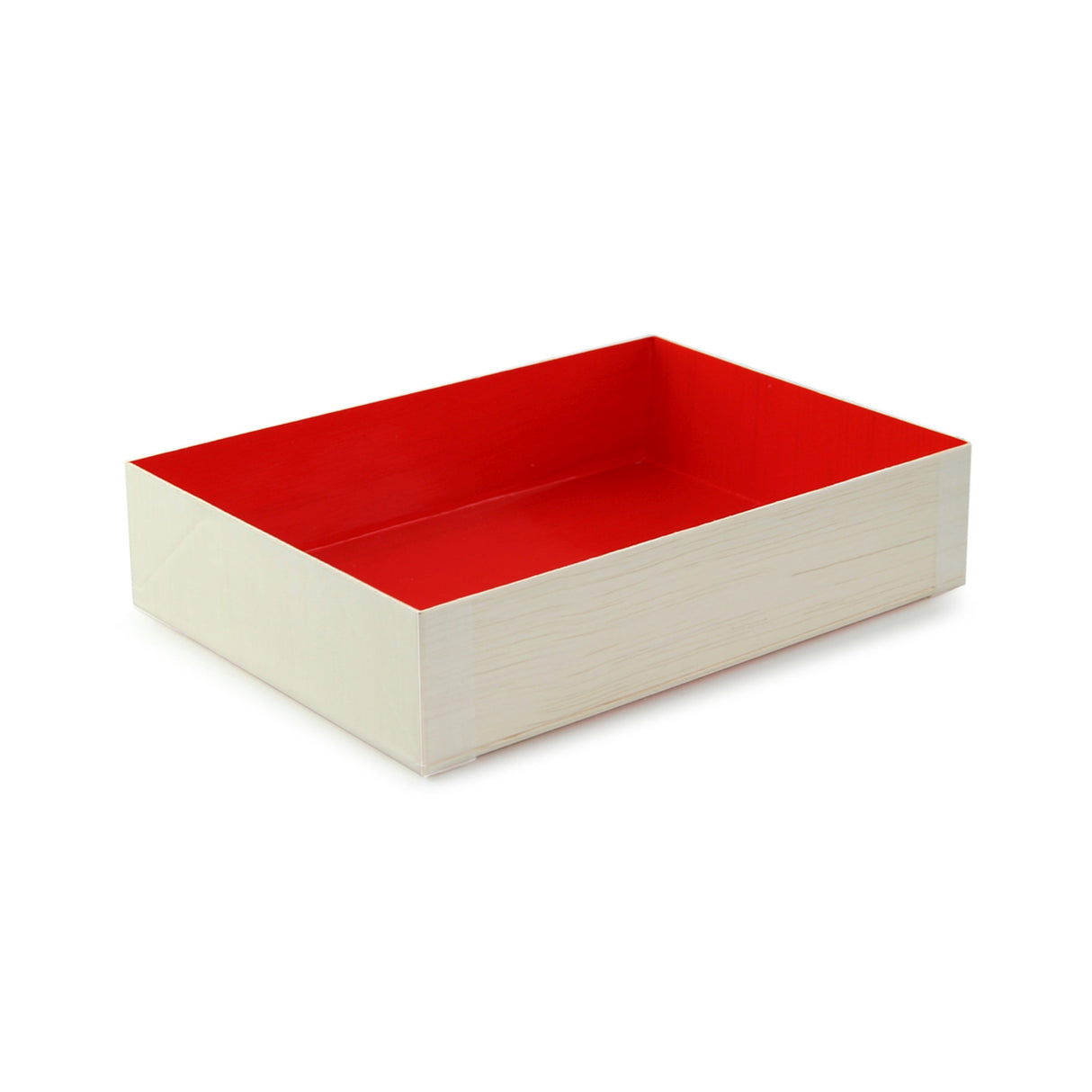 Boxes, Folding, Wooden, Shiny Red Interior,1 - 100 COUNT