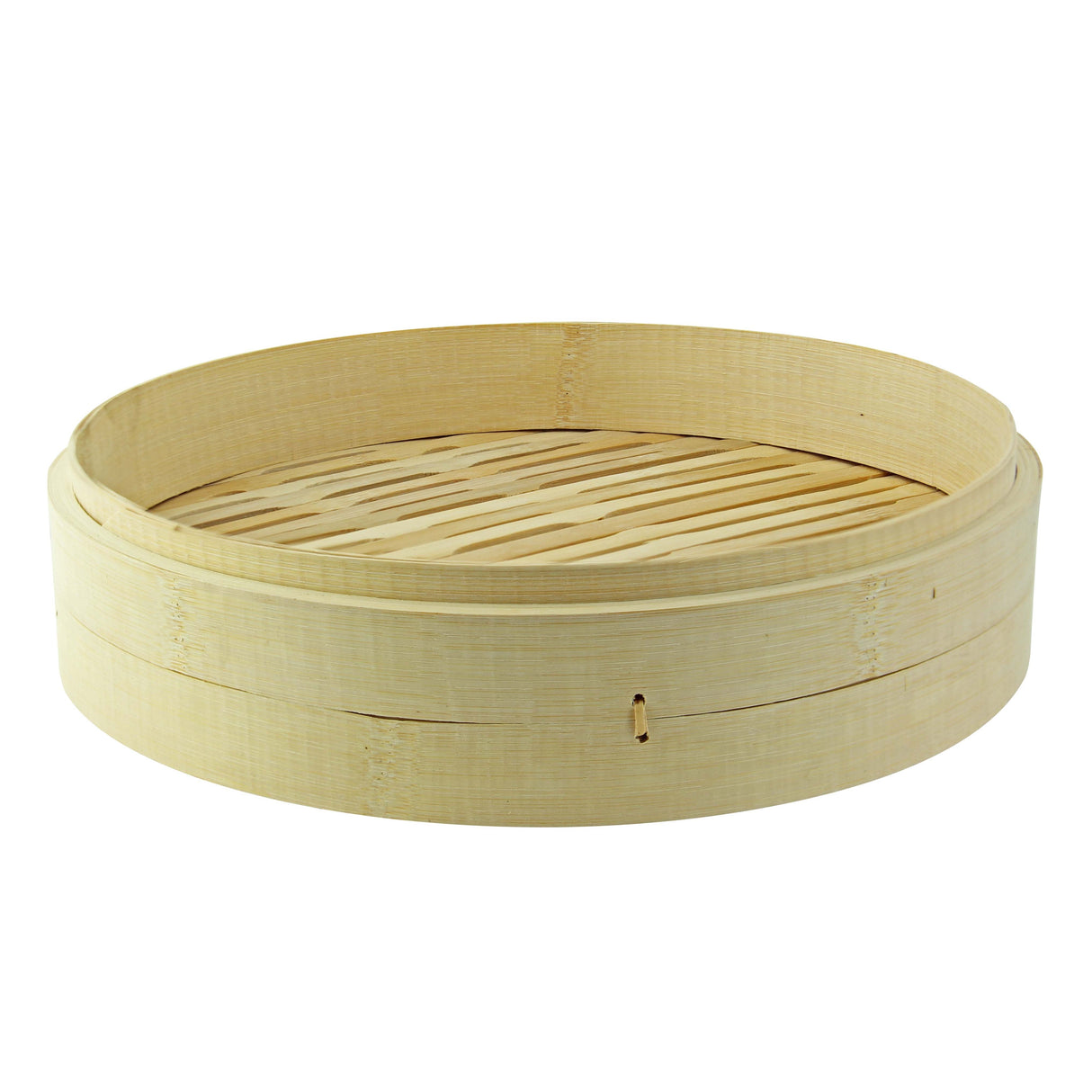 Containers, Steamer, Giant 11.8 Inch, Bamboo, Natural, Round, with Woven Lids, Biodegradable, 55 Ounce,1 - 5 COUNT