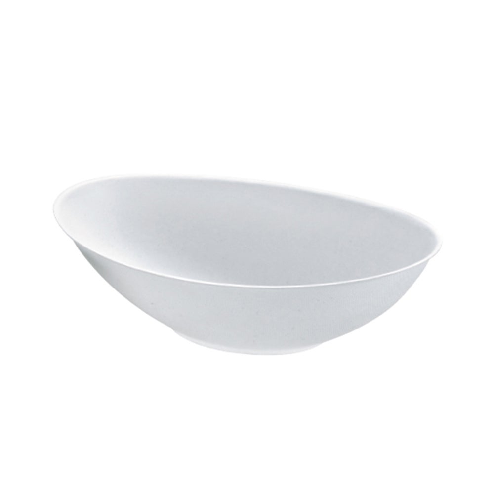 Bowls, 32 Ounce, Sugarcane, White, Oval, Biodegradable, 32 Ounce,2 - 125 COUNT