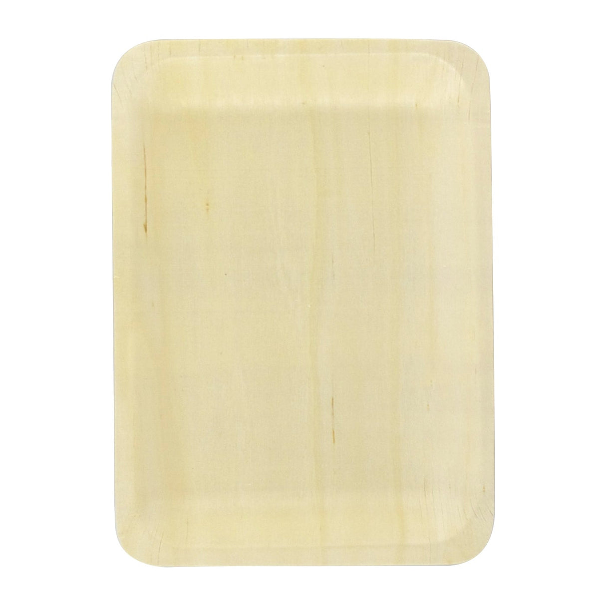 Trays, 10.4 x 8.4 x 0.8 Inch, Wooden, Natural, Rectangular, Biodegradeable,20 - 10 COUNT