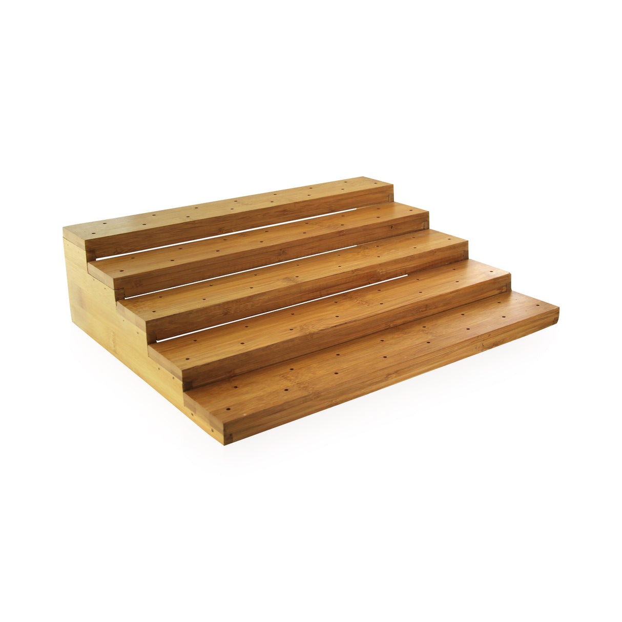 Holders, Pick, 14.2 x 12 x 3.75 Inch - 2 Pieces, Multi-level, Natural, Bamboo, 75 Holes, Flights,1 - 2 COUNT