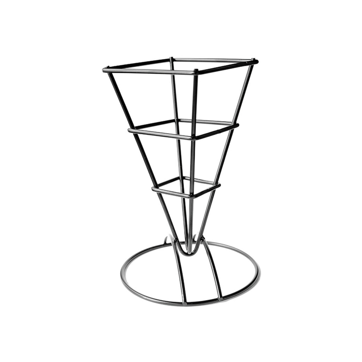 Holders, Cone, 3.5 x 3.5 x 7.1 Inch, Metal, Black,6 - 1 COUNT