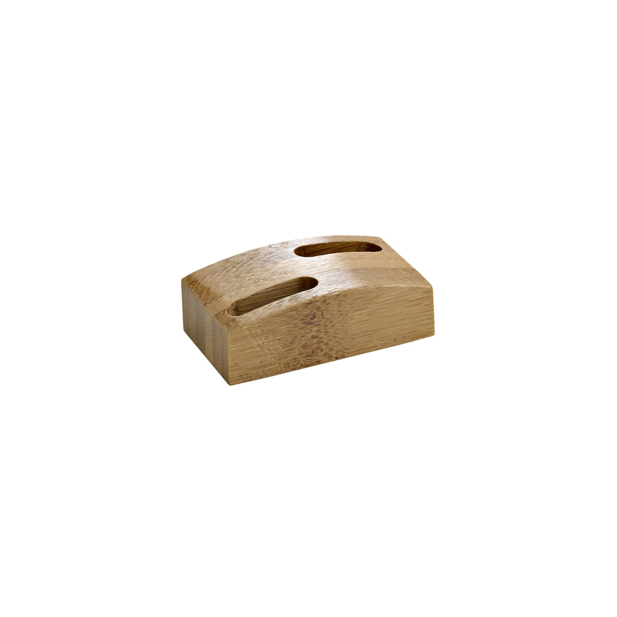 Holders, Pick, 2.5 x 1.4 x 0.8 Inch, Bamboo, Natural, 2 Slot, for Block End Picks, Biodegradable,10 - 1 EACH