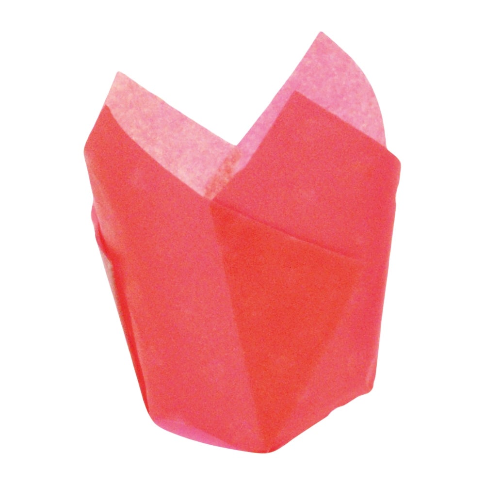 Cups, Baking, 4 Ounce, Paper Tulip, Red, 4 Ounce,10 - 100 COUNT