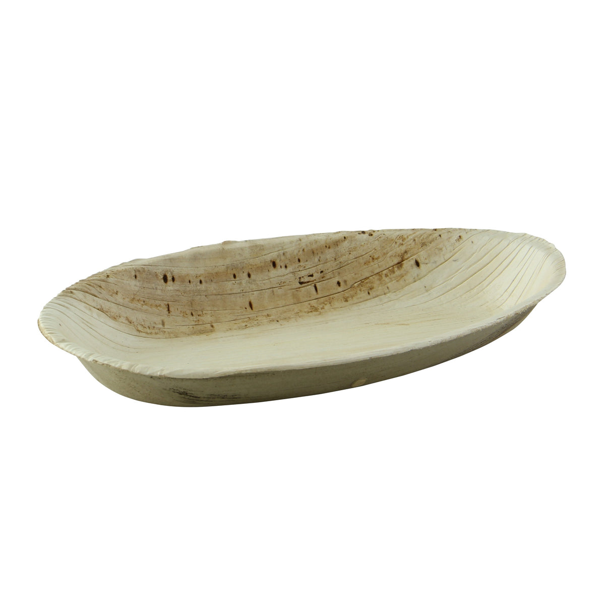 Plates, 7.5 x 4.7 Inch, Palm Leaf, Natural, Egg Shaped, Biodegradable,10 - 10 COUNT