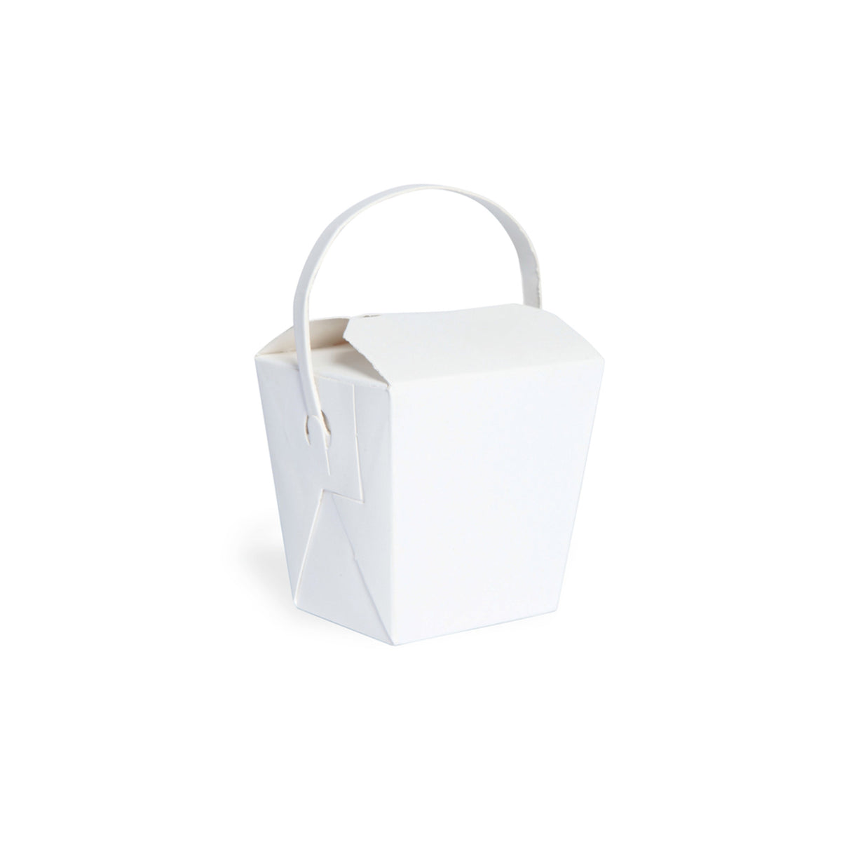 Boxes, Mini Noodle Take-Out, 2.6 x 2.8 x 2.8 Inch, Paper, Kraft, With Handle, 8 Ounce,10 - 50 COUNT