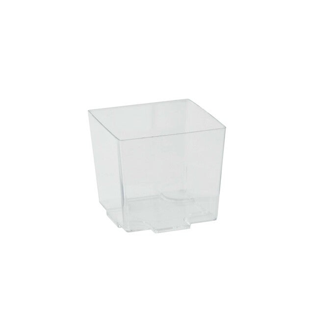 Containers, 2.75 Ounce - 1.96 x 1.96 x 1.77 Inch, Plastic, Clear, Cube, 2.75 Ounce,24 - 24 COUNT