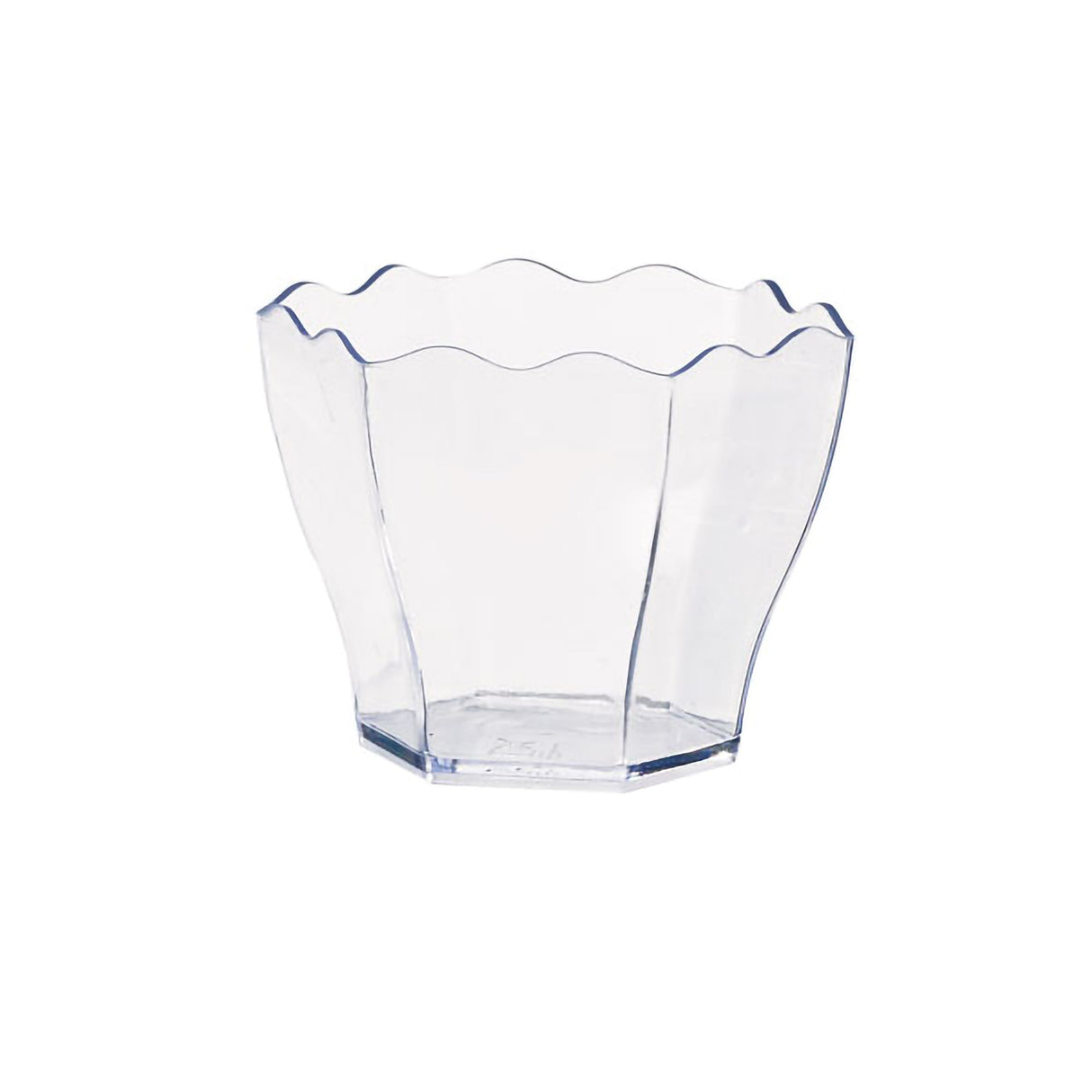 Cups, Flower-Shaped, Transparent,50 - 12 COUNT