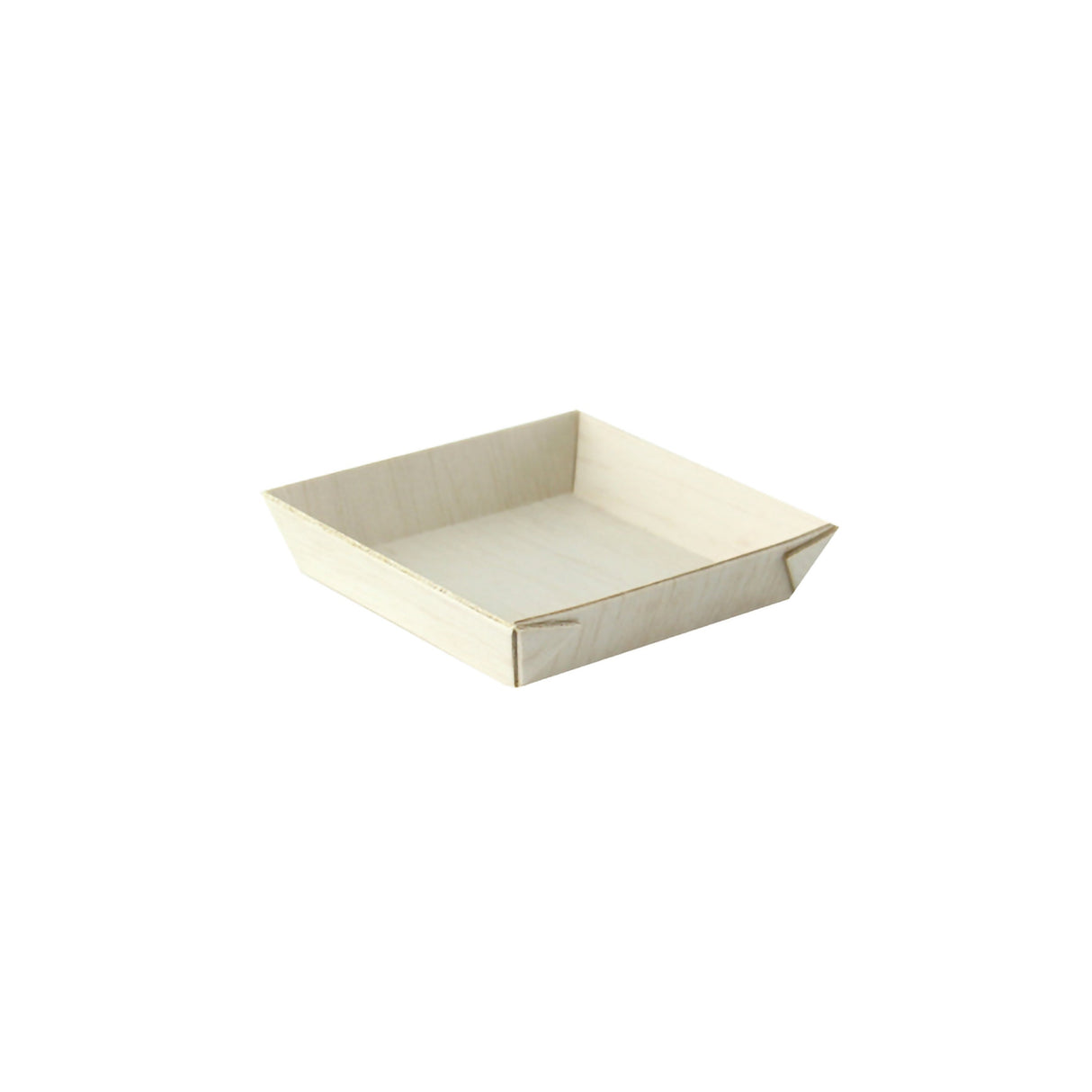 Trays, Mini, 2.8 Inch, Wooden, Natural, Square, Biodegradeable,10 - 20 COUNT