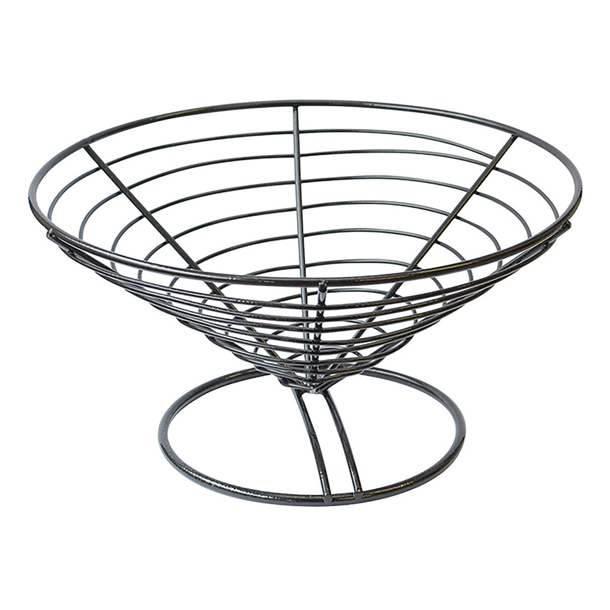 Baskets, 9.1 x 5.3 Inch, Round, Black, Steel,6 - 1 COUNT
