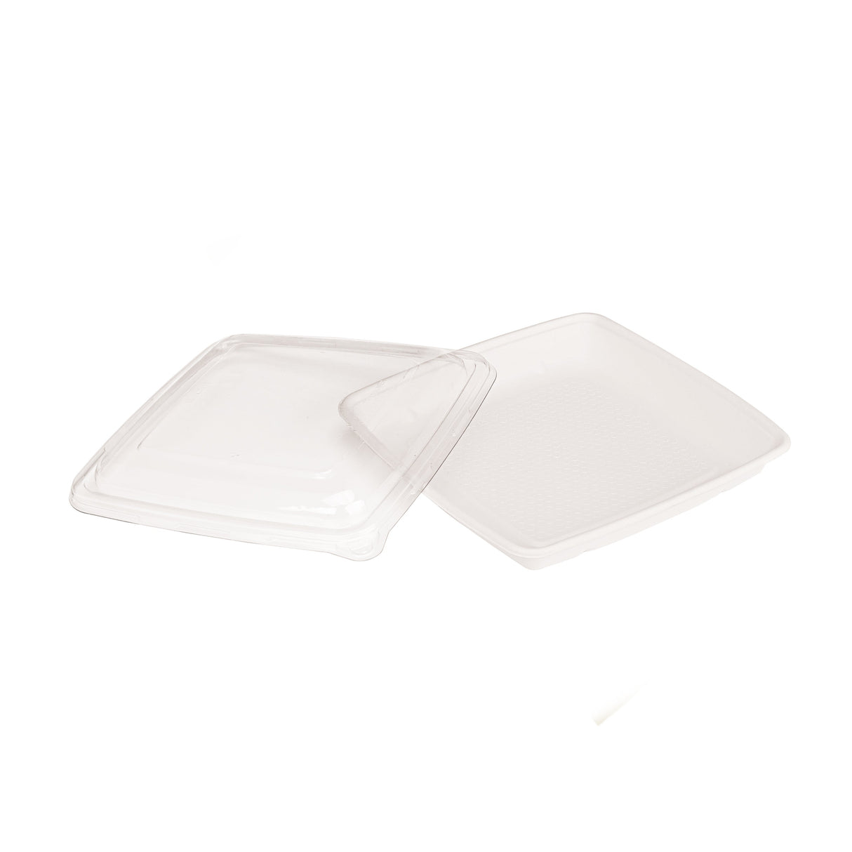 Plates, 9.25 x 9.25 x 1.1 Inch, Sugarcane, White, Square,8 - 25 COUNT