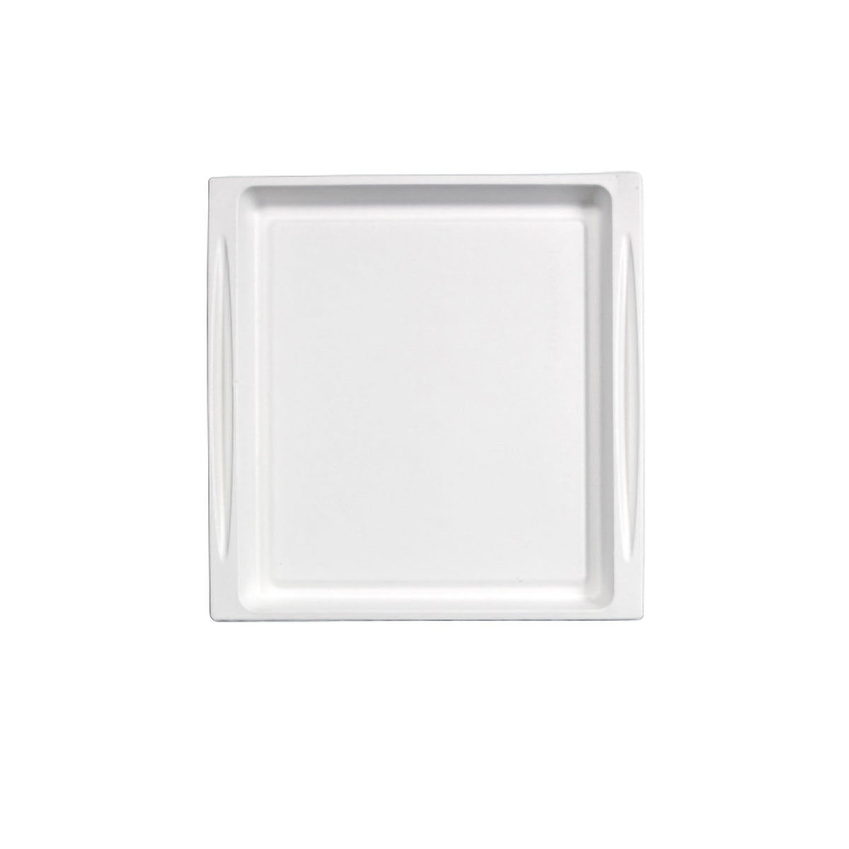 Trays, 10.7 x 10.4 x 0.75 Inch, Sugarcane, White, Rectangular,1 - 200 COUNT